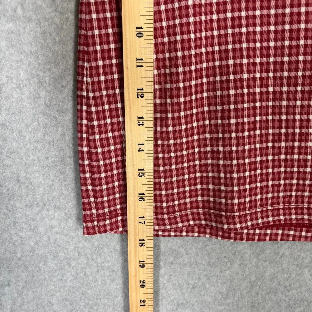 Y2K Hollister Skirt Large Mini Plaid School Academia Cute Girly Cherry‎ Cottage